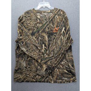 Realtree Staghorn Shirt Mens 2XL Brown Camo Max-5 Long Sleeve Hunting Tee